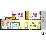 D-ROOM穴川Ⅲの間取り画像