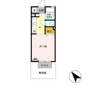 パセオ姫路Ⅱの間取り画像