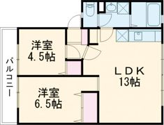 パナハイツいづみの間取り画像