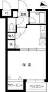 スカイコート五反田の間取り画像