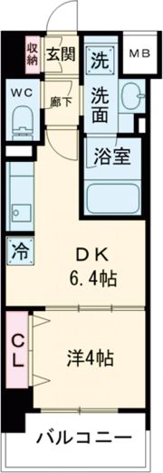 プレサンス ロジェ 名古屋駅前の間取り画像