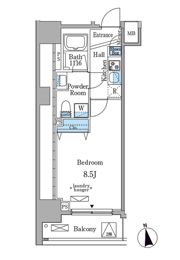 ミリアレジデンス新宿御苑の間取り画像