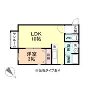 GREEN GABLES B棟の間取り画像
