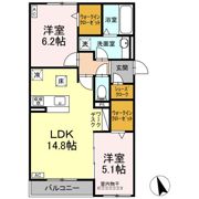 D-ROOM福光東 EASTの間取り画像