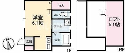 シュベール富安の間取り画像