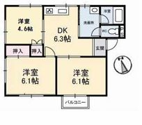 コーポROROの間取り画像