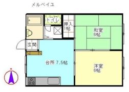 メルベイユの間取り画像