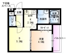 フジパレス東岸和田の間取り画像