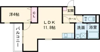 ジーメゾン東大阪寿クラディアの間取り画像