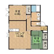 ライフハウス北原Ⅱの間取り画像