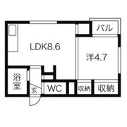 プレサント南8西10の間取り画像