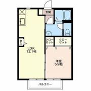 コーポアルプスの間取り画像