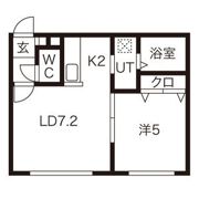 キャステル東札幌の間取り画像