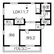 アルディアヌーボBの間取り画像