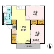 サンセールハイツ Aの間取り画像