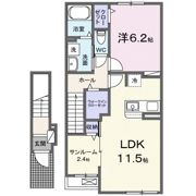 ジェンティーⅠAの間取り画像