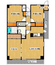 ラフィーネ八千代の間取り画像
