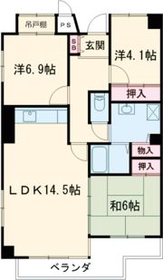 サニーヒル会瀬 2号館の間取り画像