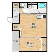 ジーメゾン泉佐野新町クオジエレの間取り画像