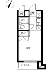 スカイコート蒲田第5の間取り画像