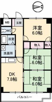 ロイヤルオークスの間取り画像