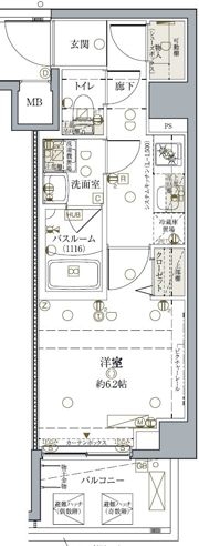 クレヴィスタ板橋ときわ台の間取り画像