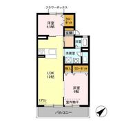 ワコーハイツ Aの間取り画像