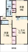 クレールコンフォート Cの間取り画像