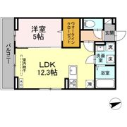 開出本町D－ROOM A棟の間取り画像