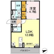 開出本町D－ROOM B棟の間取り画像