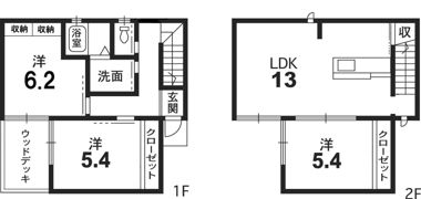 ユニキューブ北島中村Ⅱの間取り画像