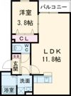 リタリッチ鳥栖壱番館の間取り画像