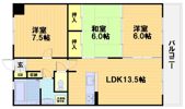 第34長栄ヴィラ大成さがの間取り画像