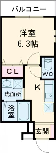 フジパレス今津中Ⅲ番館の間取り画像