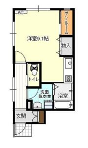 アバンティ旭ヶ丘Aの間取り画像