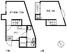 メゾネット千早の間取り画像