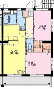 Pissenlit Ⅱ（ピサンリ Ⅱ）の間取り画像