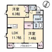 グランマスト多治米 A棟の間取り画像