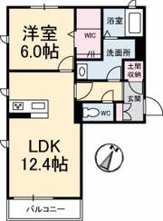 シャーメゾン福山北 B棟の間取り画像