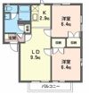 フレグランス ヴェルジェ Aの間取り画像