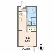 ディアス巾下 Bの間取り画像