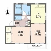 カトルセブン Bの間取り画像
