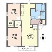 コスモス ハイツ Eの間取り画像