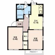 フレグランスK Aの間取り画像