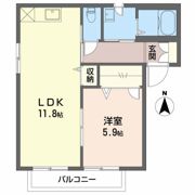シャーメゾン ビビット Aの間取り画像