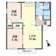 ベルメゾン小島 Eの間取り画像