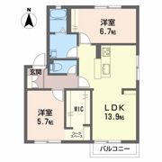 フレグランス西尾張部 Cの間取り画像
