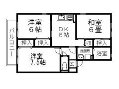 フルーレの間取り画像