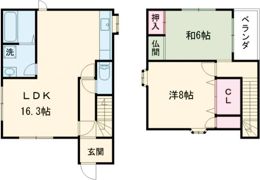 M様川尻戸建ての間取り画像