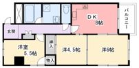 野里寺町中村コーポの間取り画像